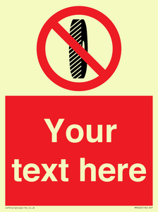 Custom Do Not Change Grinding Wheel Sign